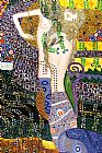 Gustav Klimt Sea Serpents painting